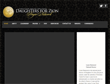 Tablet Screenshot of daughtersforzion.org